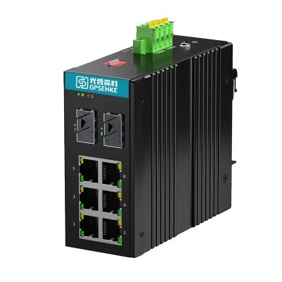GPLA1008-R Series <br>2+4 100M Industrial Unmanaged ETH Switch