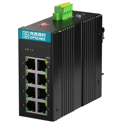 GPLA1008-R Series <br>8*100M/1000M Industrial Unmanaged ETH Switch